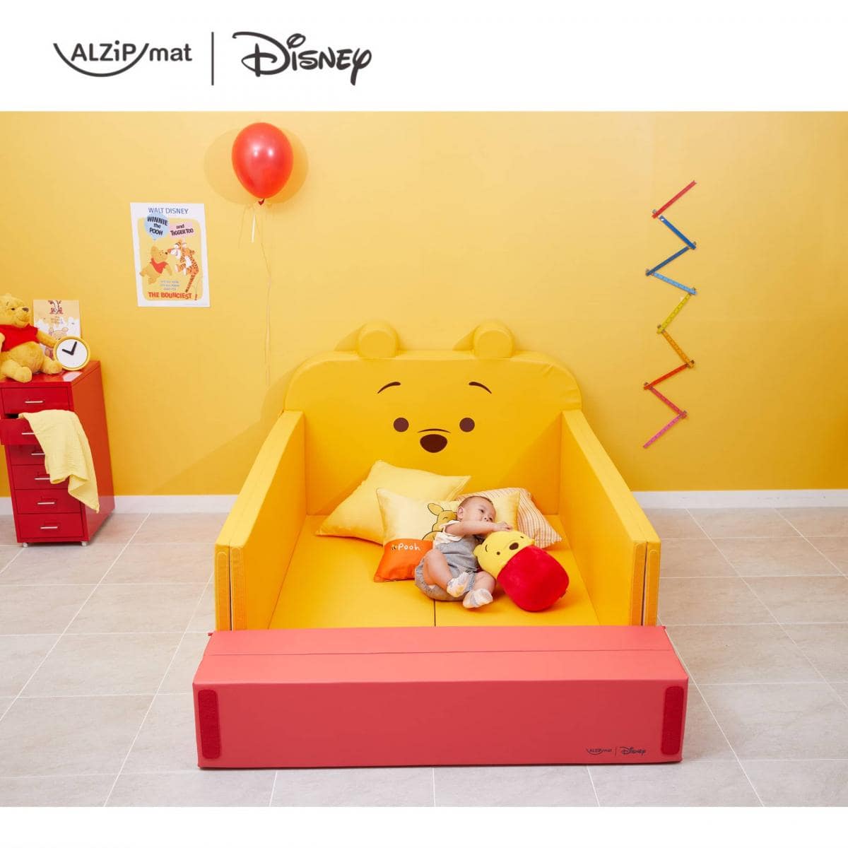 ALZiPMAT x Disney Family Bumper Bed POOH | Babble Baby 優質嬰兒用品