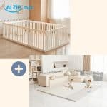 ALZiPMAT Woodly Baby Room + Eco Playmat (Set) 圍欄  + 地墊