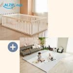 ALZiPMAT Woodly Baby Room + Eco Silion Playmat (Set) 圍欄  + 矽膠地墊