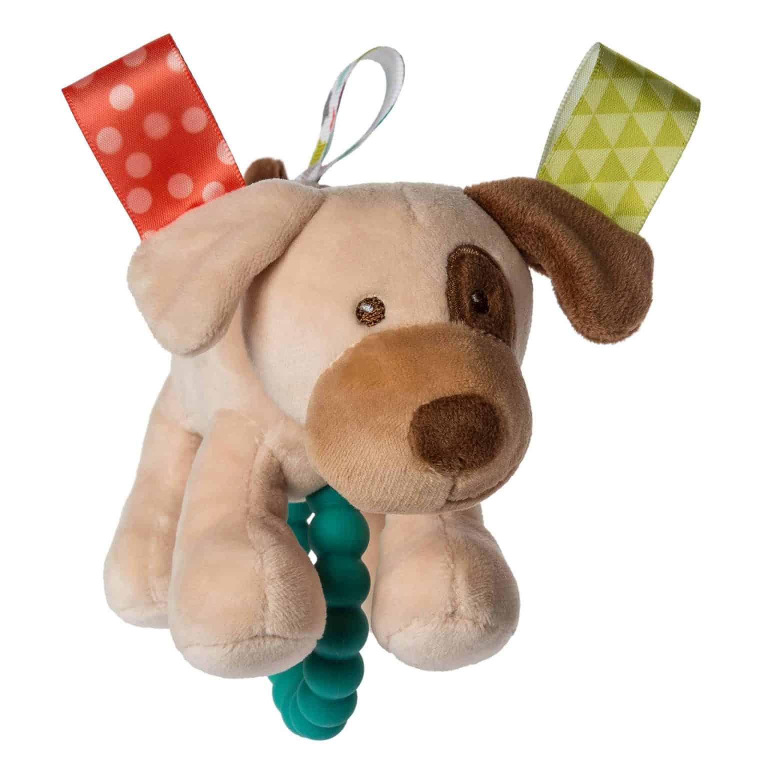 Taggies Buddy Dog Teether Rattle – 5″ - Image 3
