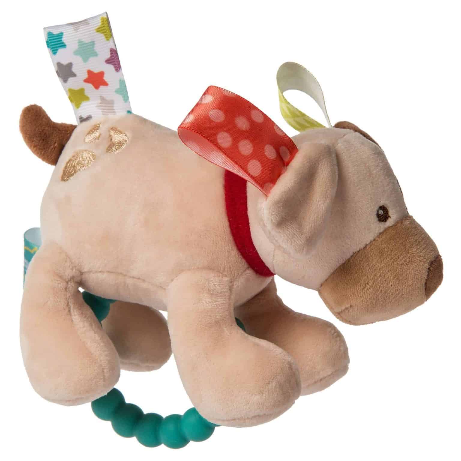 Taggies Buddy Dog Teether Rattle – 5″ - Image 2