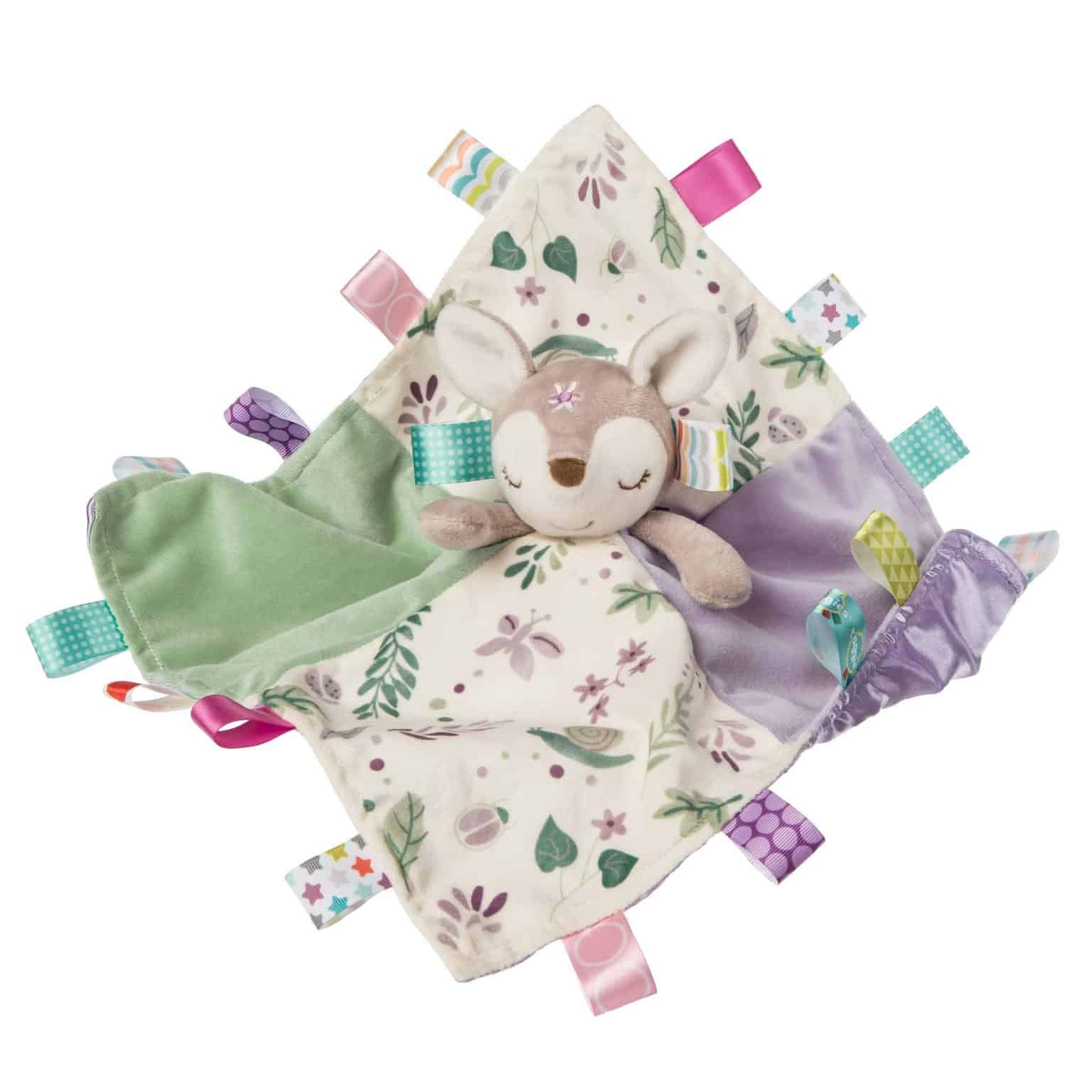 Taggies Flora Fawn Character Blanket – 13×13″ - Image 1
