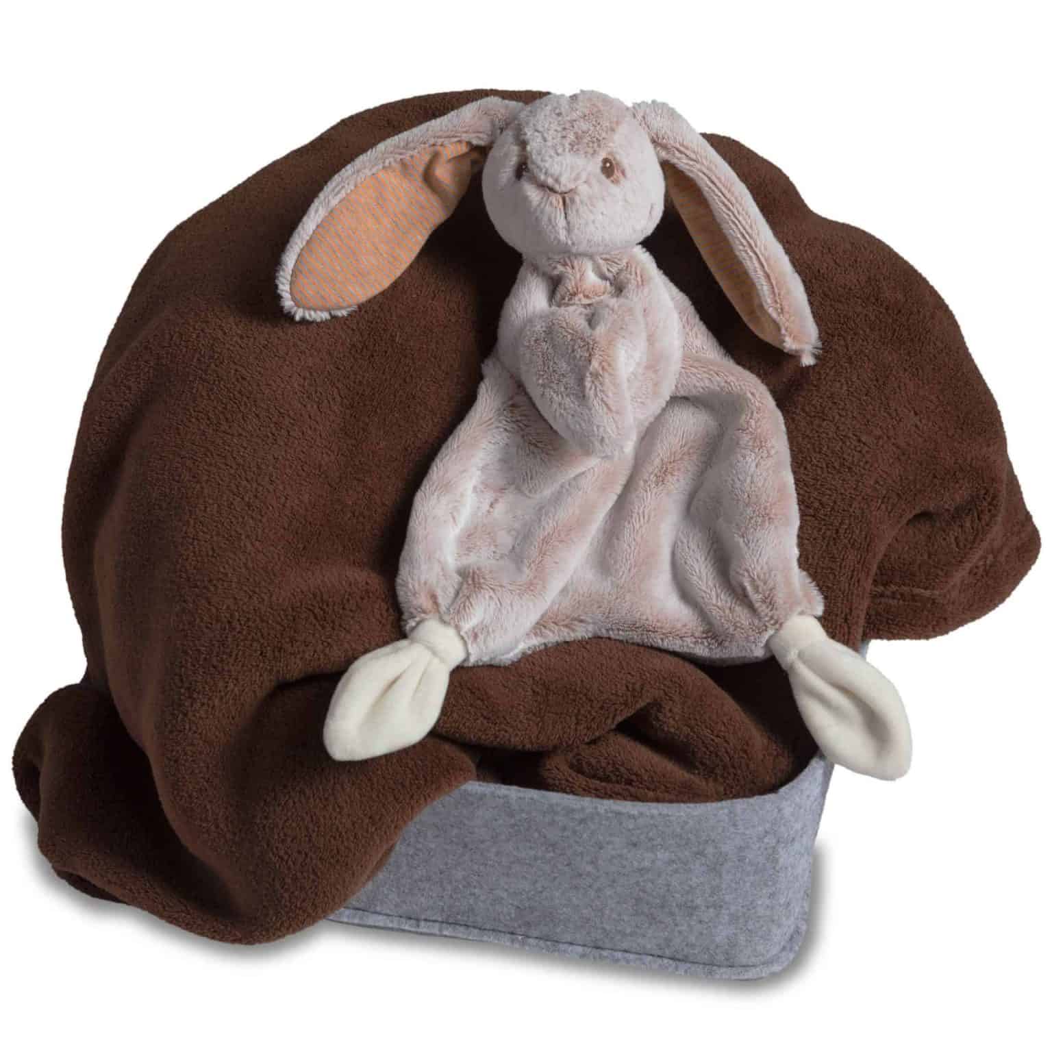Silky Tan Bunny Lovey – 13″ - Image 2