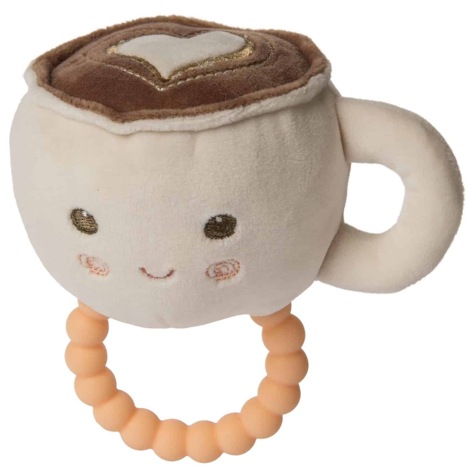 Sweet Soothie Hot Latte Teether Rattle – 5″ - Image 1