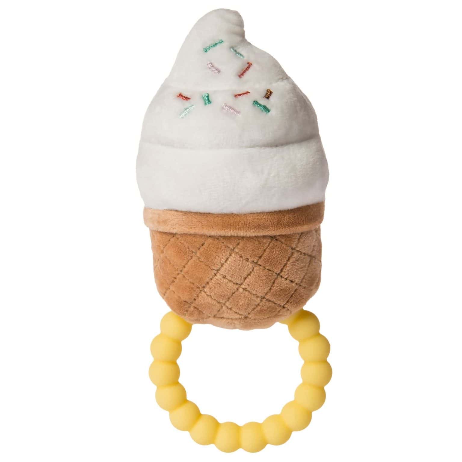 Sweet Soothie Sprinkly Ice Cream Teether Rattle – 5″ - Image 4