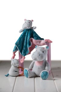 Jewel Hippo Soft Toy - 10" - Image 2