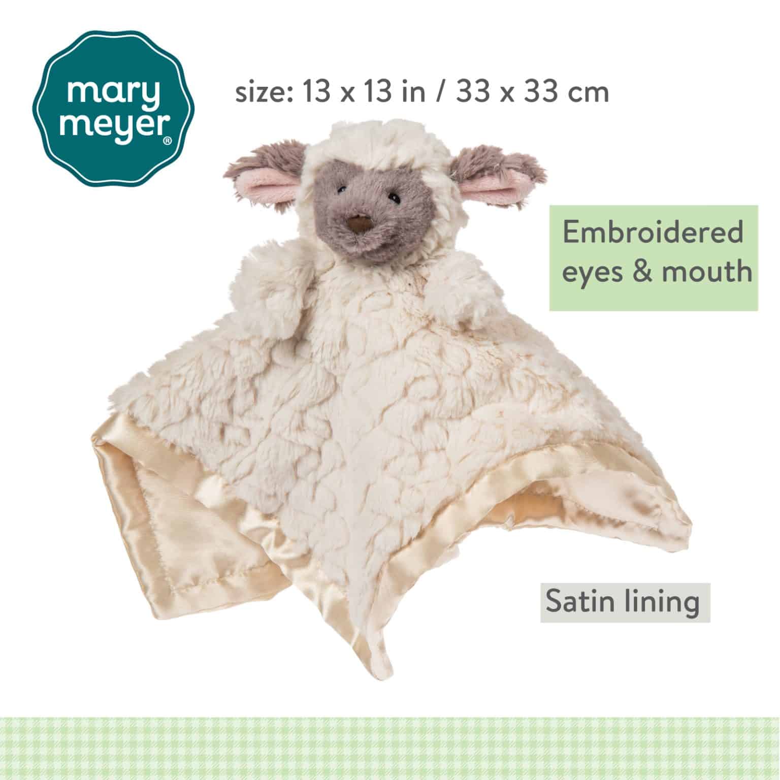 Putty Nursery Lamb Character Blanket – 13×13″ - Image 3