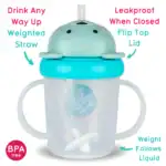 TUMTUM Tippy Up 第3代重力吸管學飲杯 ‧ Boris 小熊 200ml - Image 2