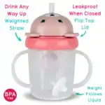 TUMTUM Tippy Up 第3代重力吸管學飲杯 ‧ Betsy 小熊 200ml - Image 2
