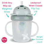 TUMTUM Tippy Up 第3代重力吸管學飲杯 ‧ Kev 小熊 200ml - Image 2
