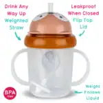 TUMTUM Tippy Up 第3代重力吸管學飲杯 ‧ Fergus 小狐狸 200ml - Image 2