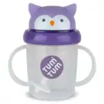TUMTUM Tippy Up 高身第3代重力吸管學飲杯 ‧ Olivia 貓頭鷹 200ml