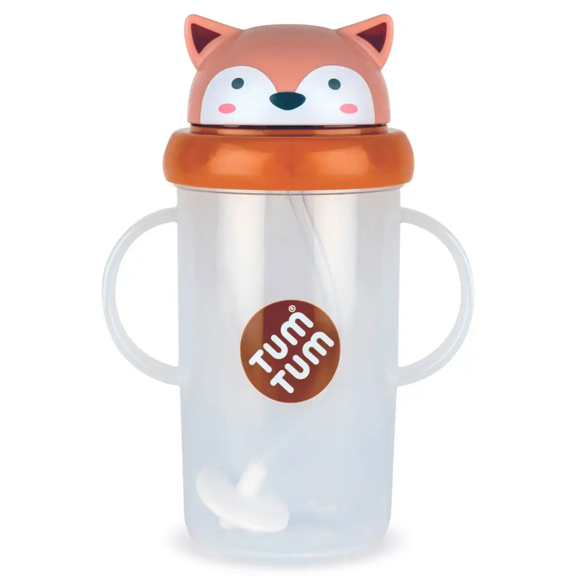 TUMTUM Tippy Up 第3代重力吸管學飲杯 ‧ Fergus 小狐狸 300ml - Image 1
