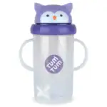 TUMTUM Tippy Up 高身第3代重力吸管學飲杯 ‧ Olivia 貓頭鷹 200ml