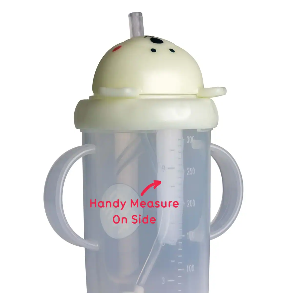 TUMTUM Tippy Up 第3代重力吸管學飲杯 ‧ Pete 北極熊 300ml（夜光款） - Image 3